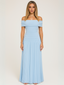 Women's Wedding Guest Pleated Maxi Dress