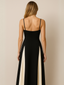 Women Wedding Guest Black & White Maxi Dress