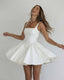 Women's Graduation Square Neck Sleeveless Fit & Flare Mini Dress